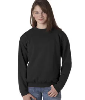 18000B Gildan Youth Heavy BlendCrew Neck Sweatshirt Black