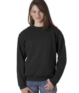 18000B Gildan Youth Heavy BlendCrew Neck Sweatshirt Black