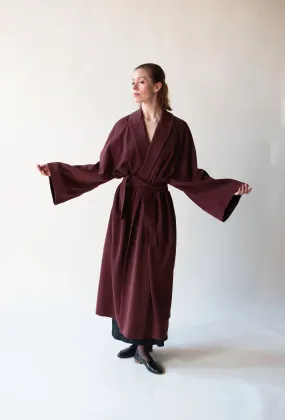 1980s Burgundy Coat | Azzedine Alaïa