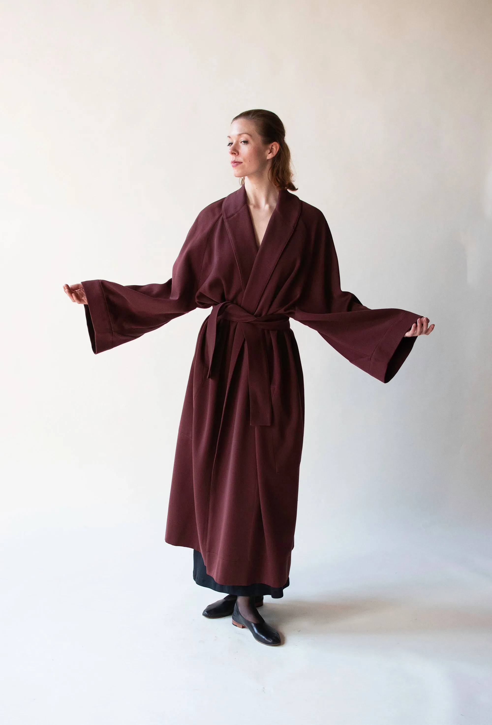 1980s Burgundy Coat | Azzedine Alaïa