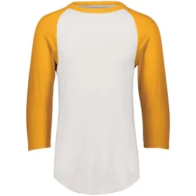 3-4 Sleeve Retro 2.0 Baseball Jersey White-Gold
