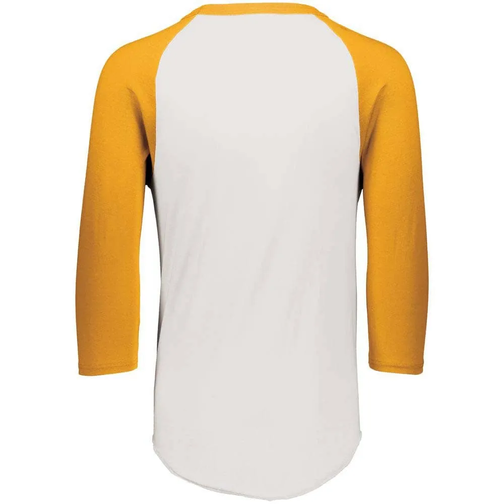 3-4 Sleeve Retro 2.0 Baseball Jersey White-Gold