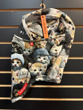 Airhole Junior Milk Fleece Balaclava - Kitties