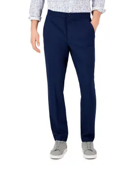 Alfani Mens Modern fit Dress Pants 36 / 32 Navy Blue Solid