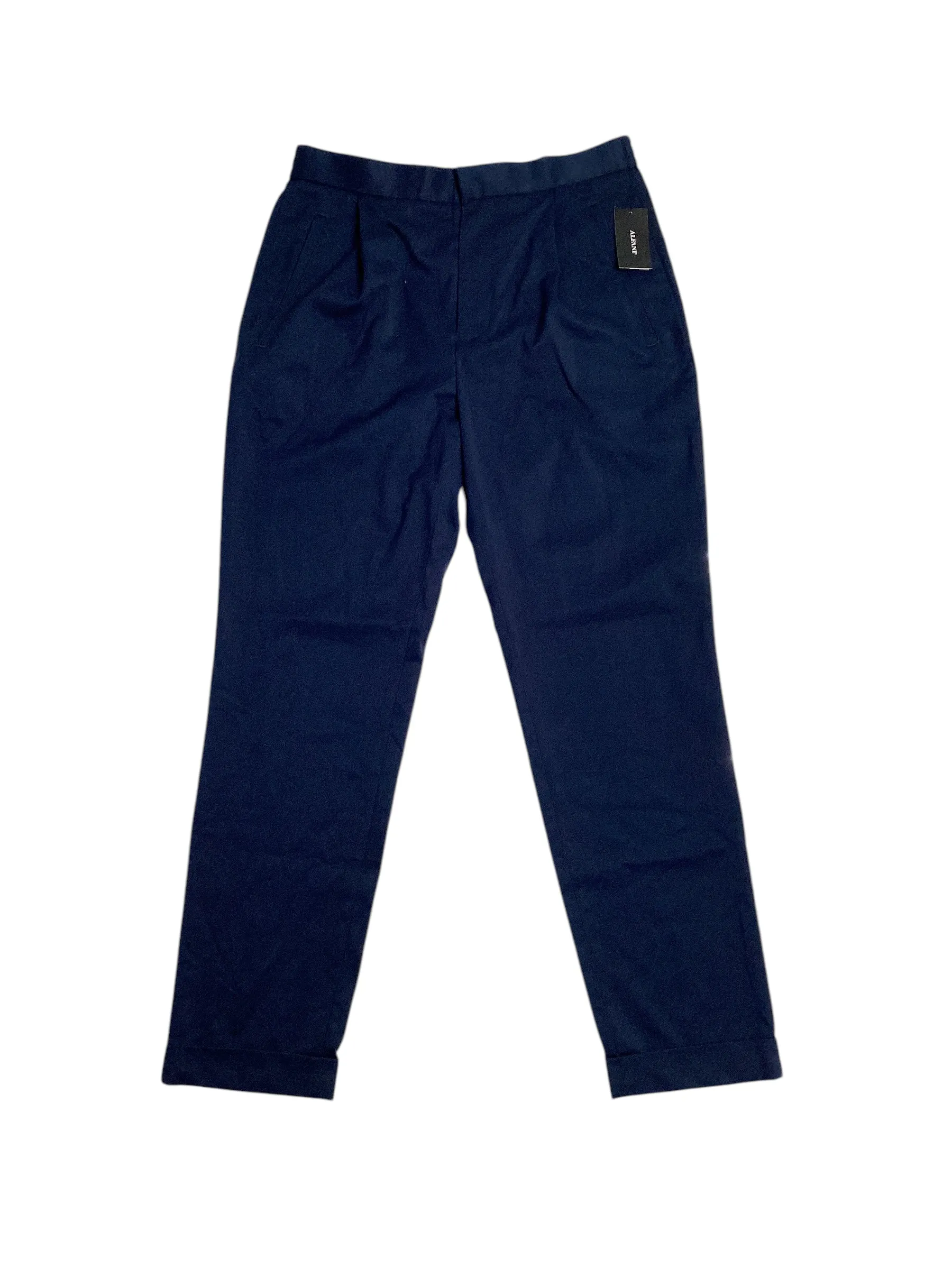 Alfani Mens Modern Fit Stretch Pleated Dress Pants Blue 30 x 30