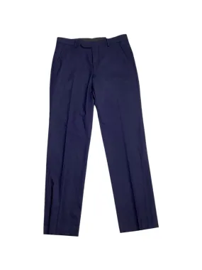 Alfani Mens Slim fit Dress Pants 30 / 30 Blue Solid Stretch