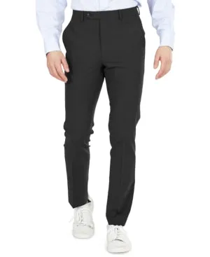 Bar Iii Mens Skinny fit Dress Pants 33 / 30 Black Solid