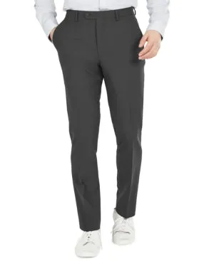 Bar Iii Mens Slim fit Dress Pants 36 / 30 Charcoal Grey Solid Stretch