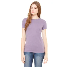 Bella   Canvas Women's Heather Purple Jersey Short-Sleeve T-Shirt