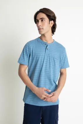 Blue Henley Tee