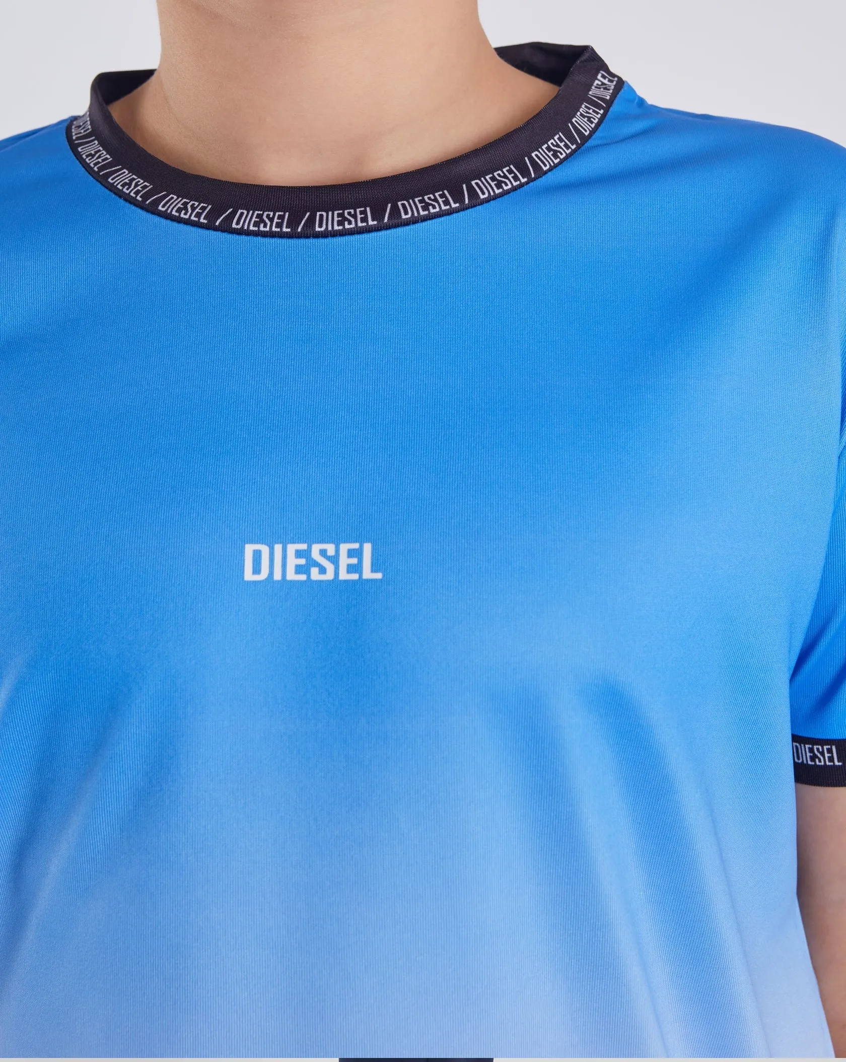 Boys Diesel Leroy Dip Dye T-Shirt - Blue/White