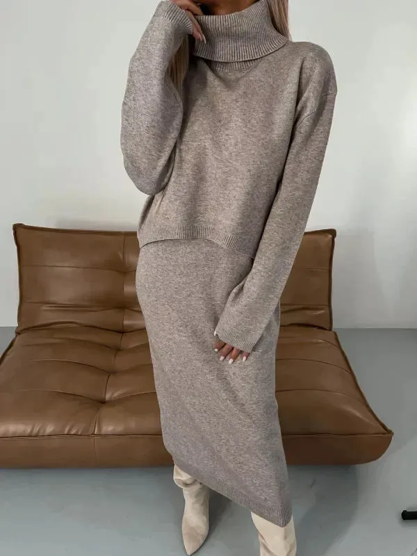 BRIANNAH | DRESS WITH MATCHING TURTLENECK