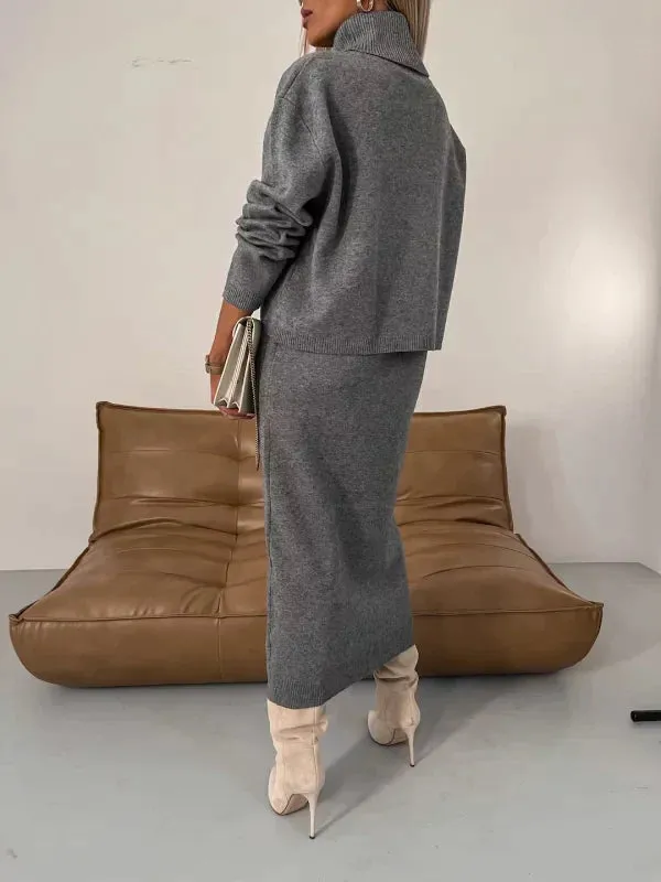 BRIANNAH | DRESS WITH MATCHING TURTLENECK