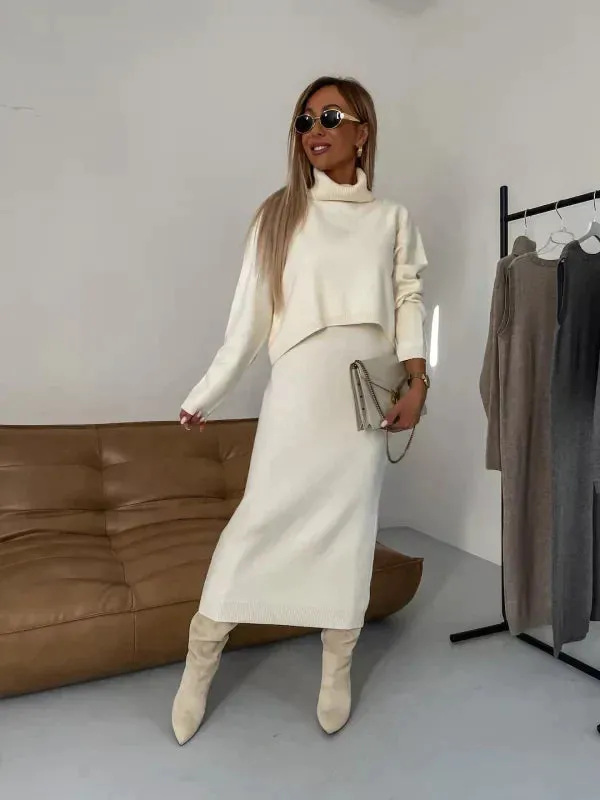 BRIANNAH | DRESS WITH MATCHING TURTLENECK