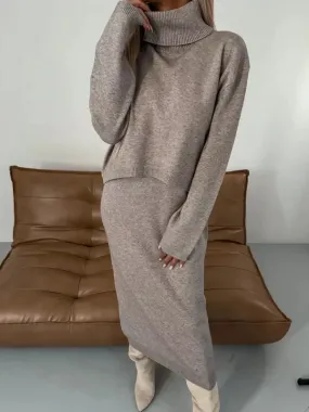 BRIANNAH | DRESS WITH MATCHING TURTLENECK