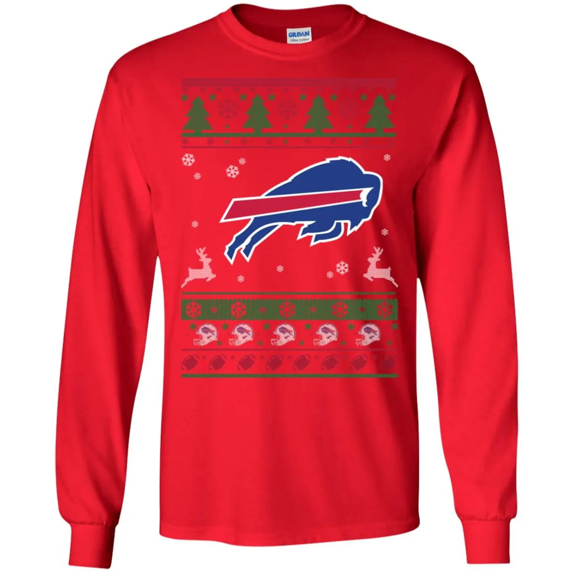 Buffalo Bills Logo Football Teams Ugly Christmas Sweater Men Long SLeeve Shirt