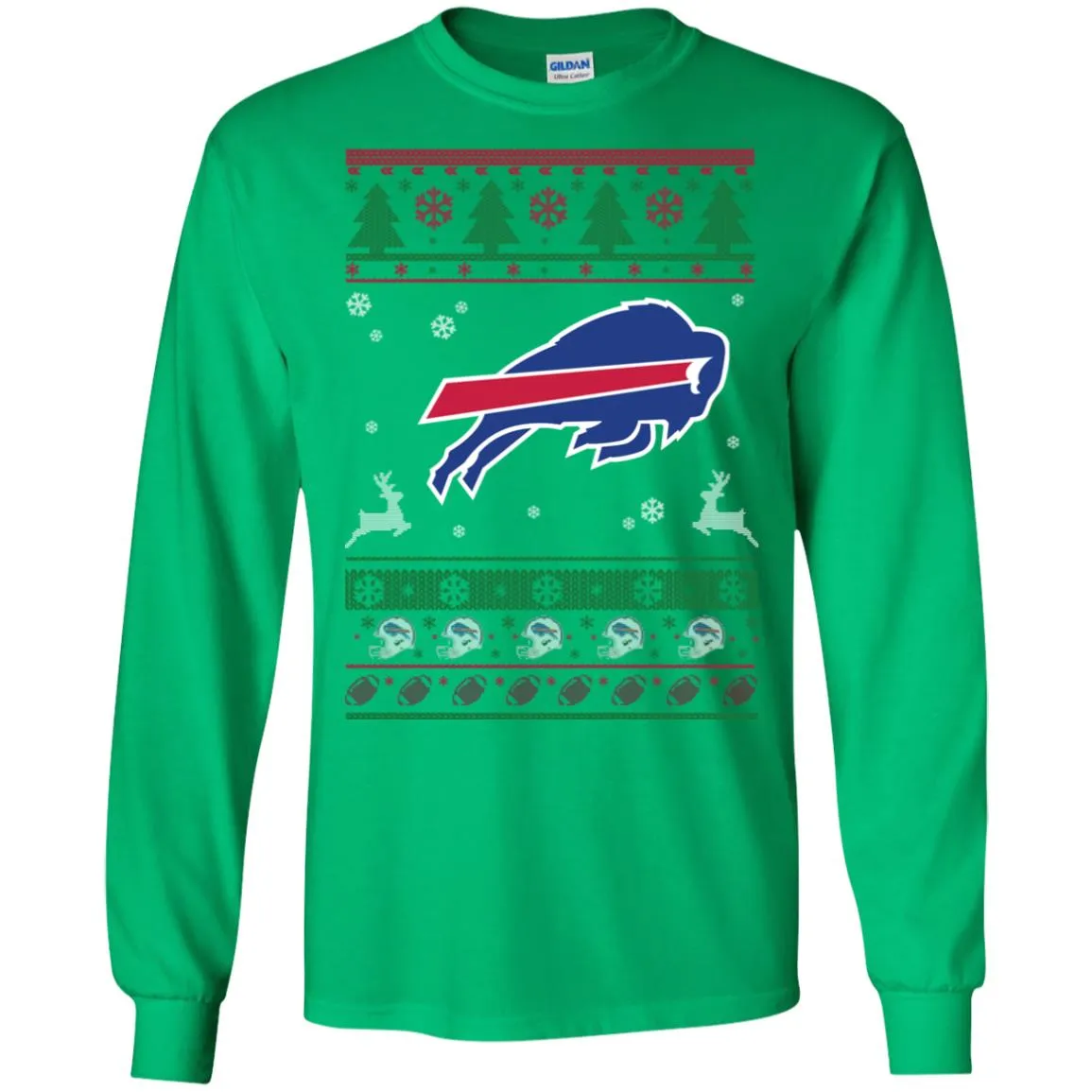 Buffalo Bills Logo Football Teams Ugly Christmas Sweater Men Long SLeeve Shirt