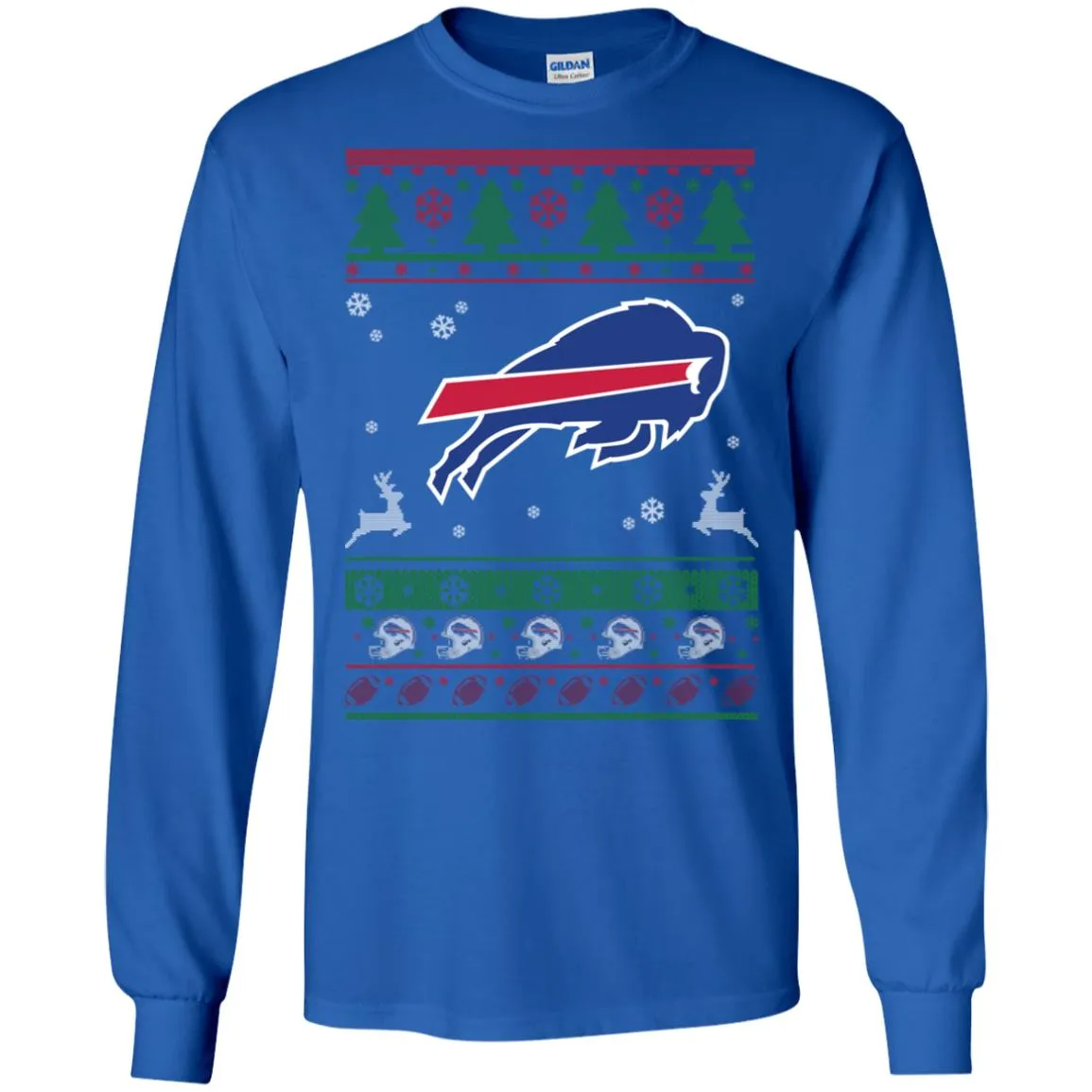 Buffalo Bills Logo Football Teams Ugly Christmas Sweater Men Long SLeeve Shirt