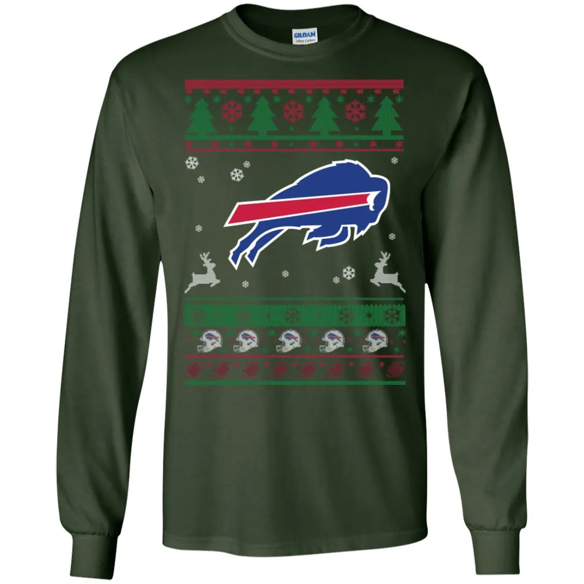 Buffalo Bills Logo Football Teams Ugly Christmas Sweater Men Long SLeeve Shirt