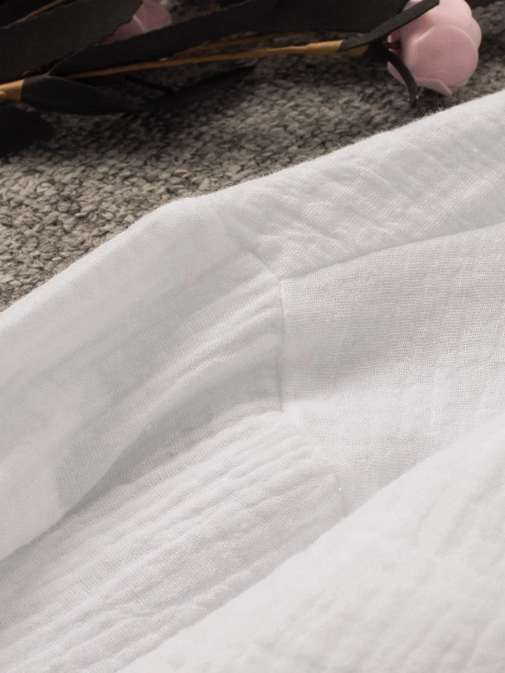 Button-Down Balloon Sleeve Shirt