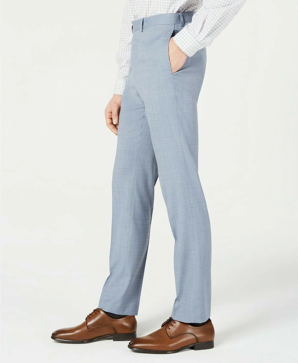 Calvin Klein Mens Slim fit Dress Pants 30 / 30 Light Blue