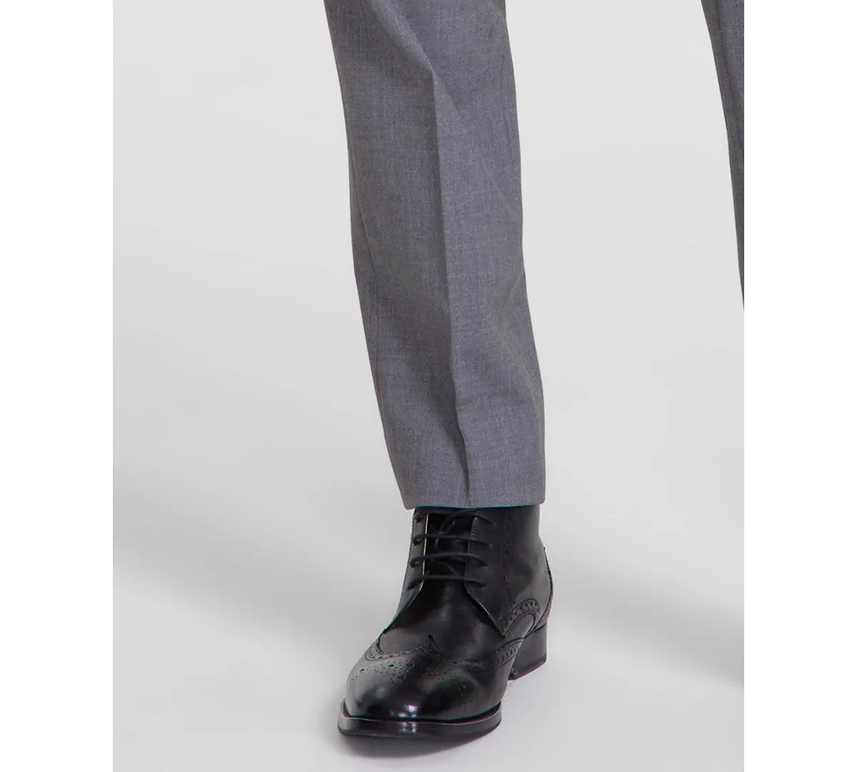 Calvin Klein Mens Slim fit Dress Pants 31 / 30 Grey Solid
