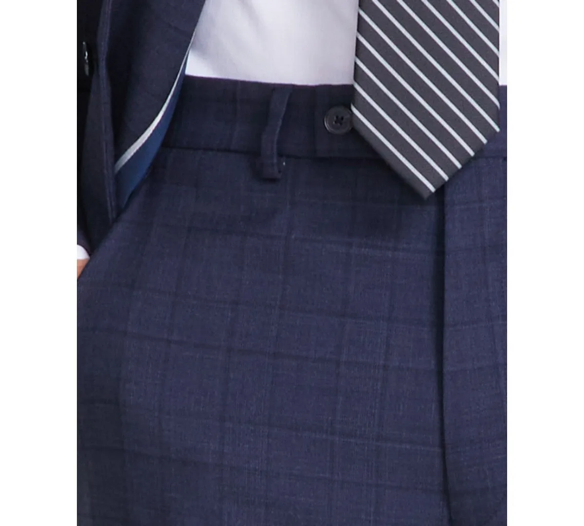 Calvin Klein Mens Slim fit Dress Pants 32 / 32 Navy Blue