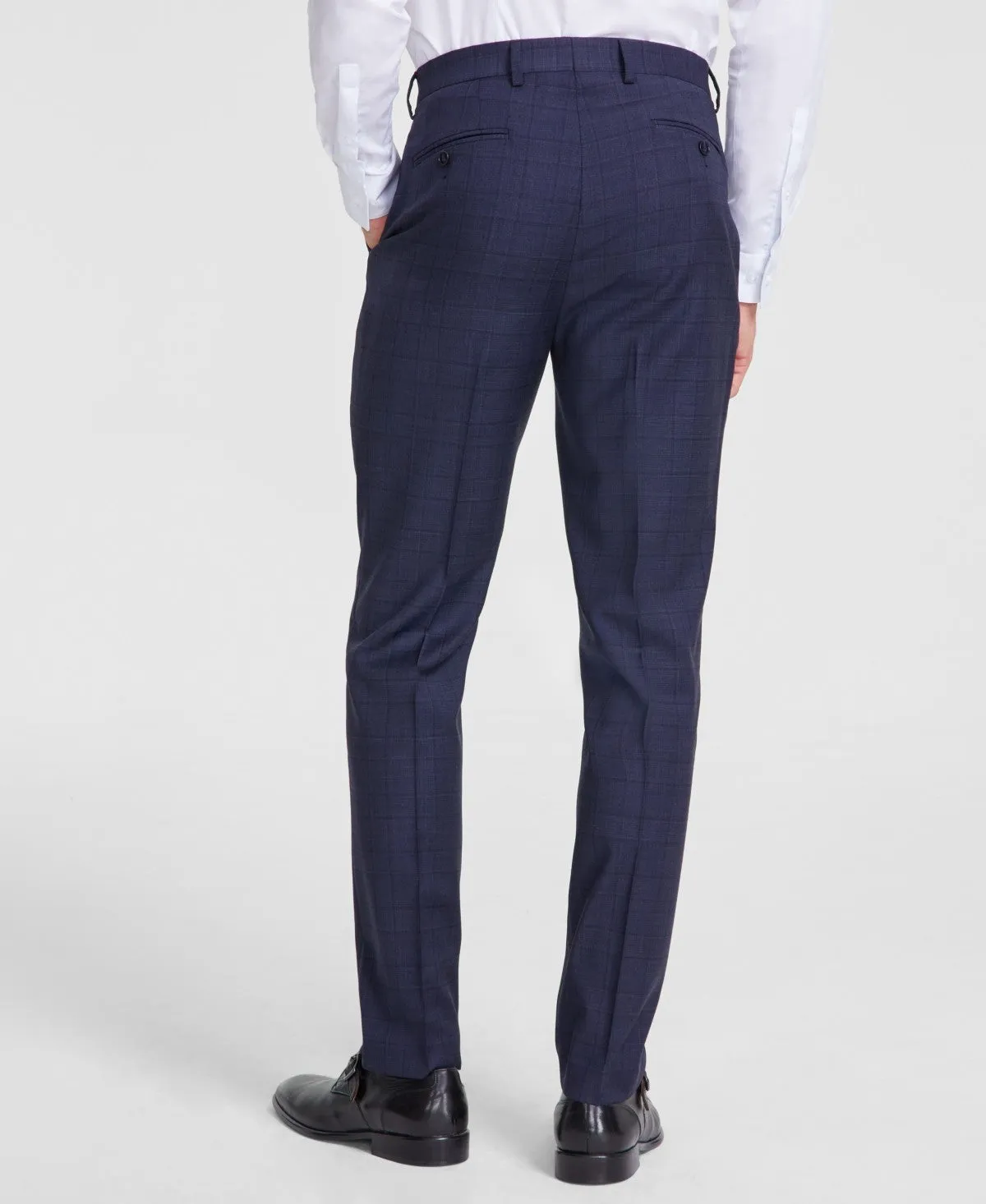 Calvin Klein Mens Slim fit Dress Pants 32 / 32 Navy Blue