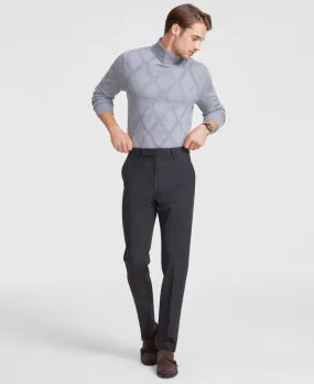 Calvin Klein Mens Slim fit Dress Pants 42 / 30 Grey Plaid