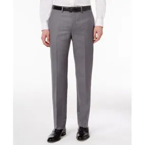 Calvin Klein Mens Slim fit Dress Pants Pants 40 / 30 Grey Solid Stretch