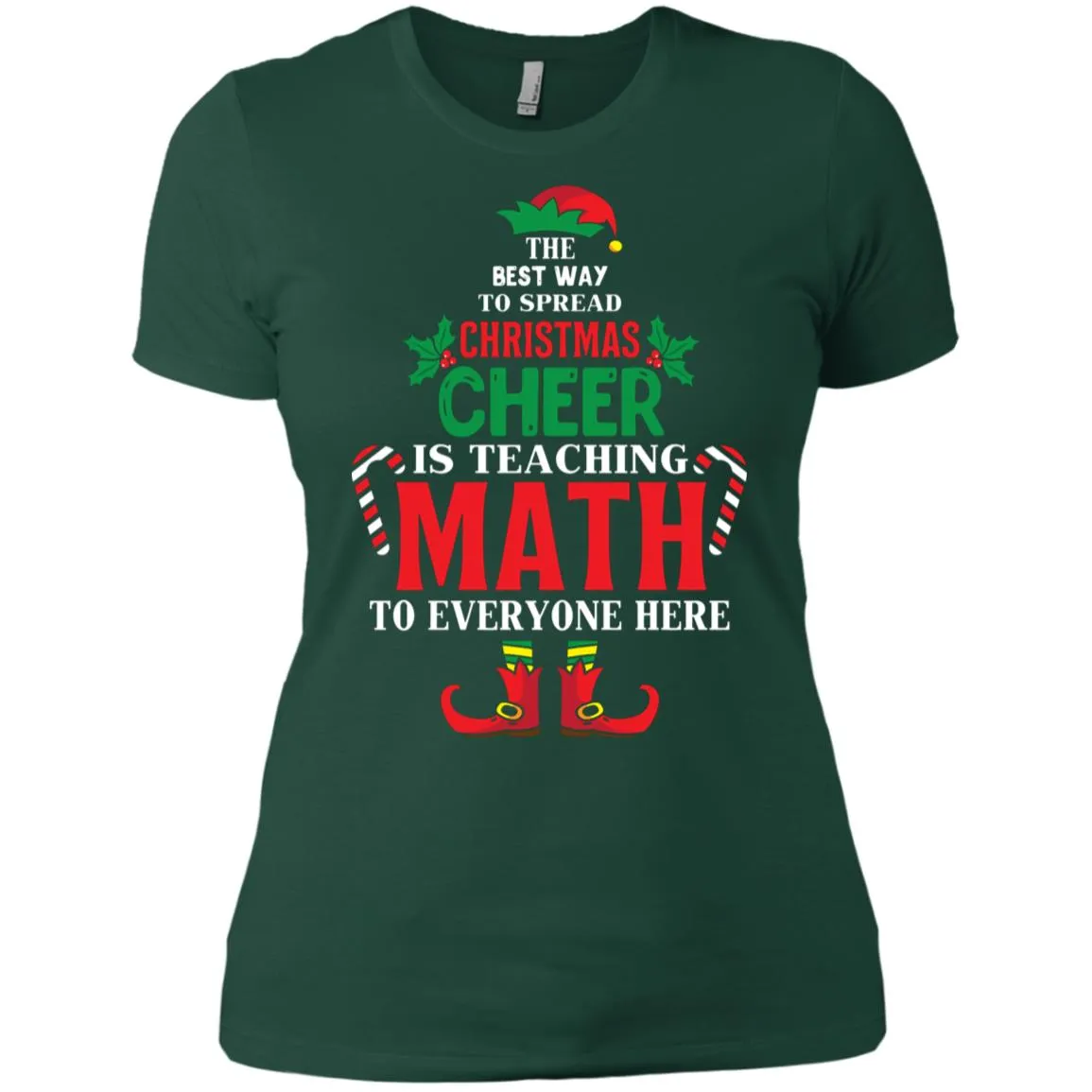 Christmas Cheer Is Teaching Math Women T-Shirt