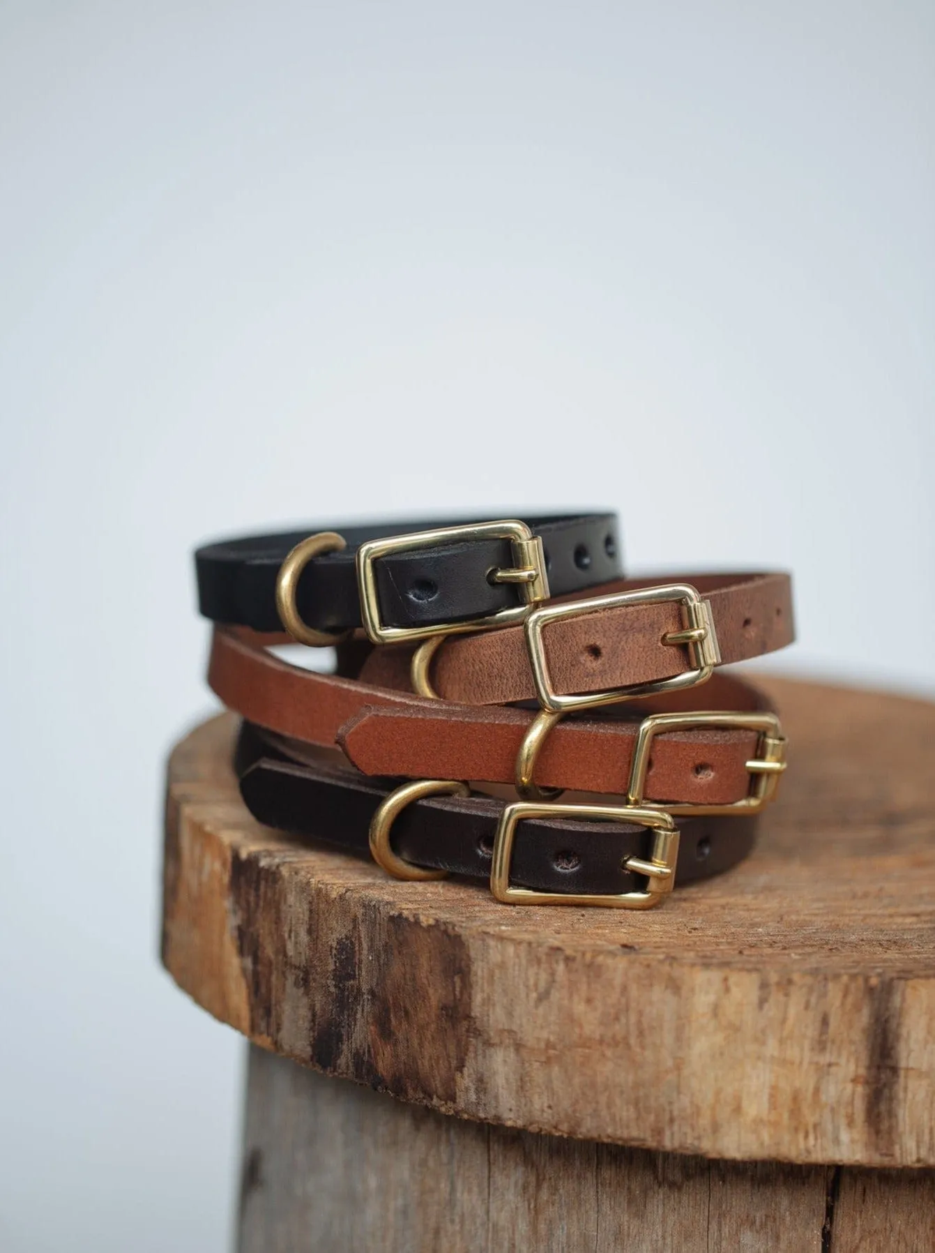 Classic Dog Collar - 12mm - Dark Brown