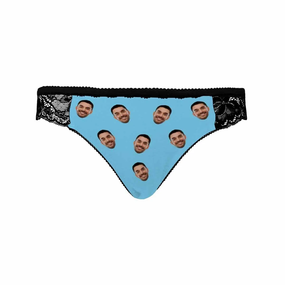 Custom Lace Underwear Personalized Face Women's Panties Sexy Funny Cartoon Women's Lace Panty