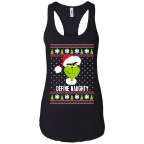 Dr. Seuss The Grinch Naughty Grinch Christmas Sweatshirt Women Tank