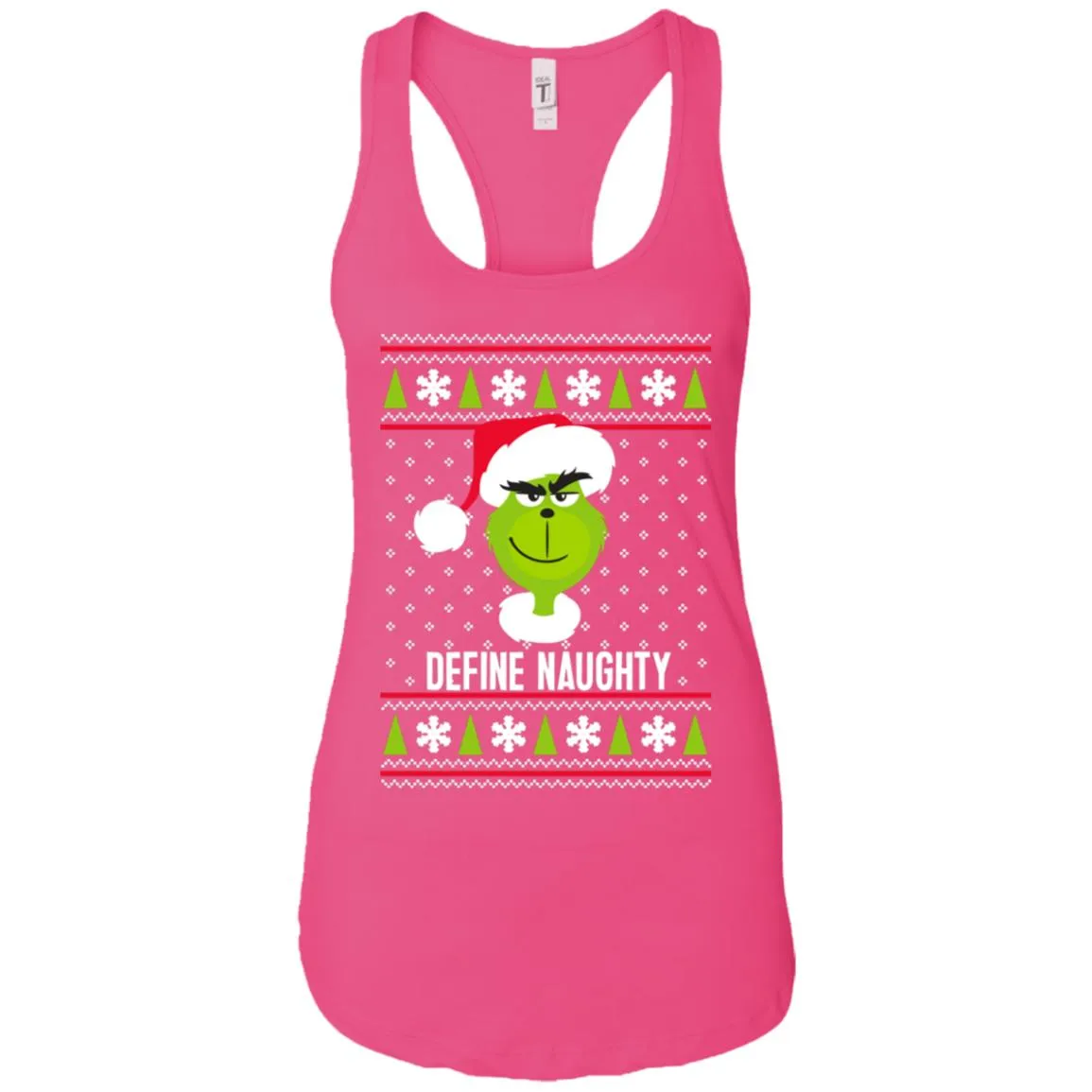 Dr. Seuss The Grinch Naughty Grinch Christmas Sweatshirt Women Tank