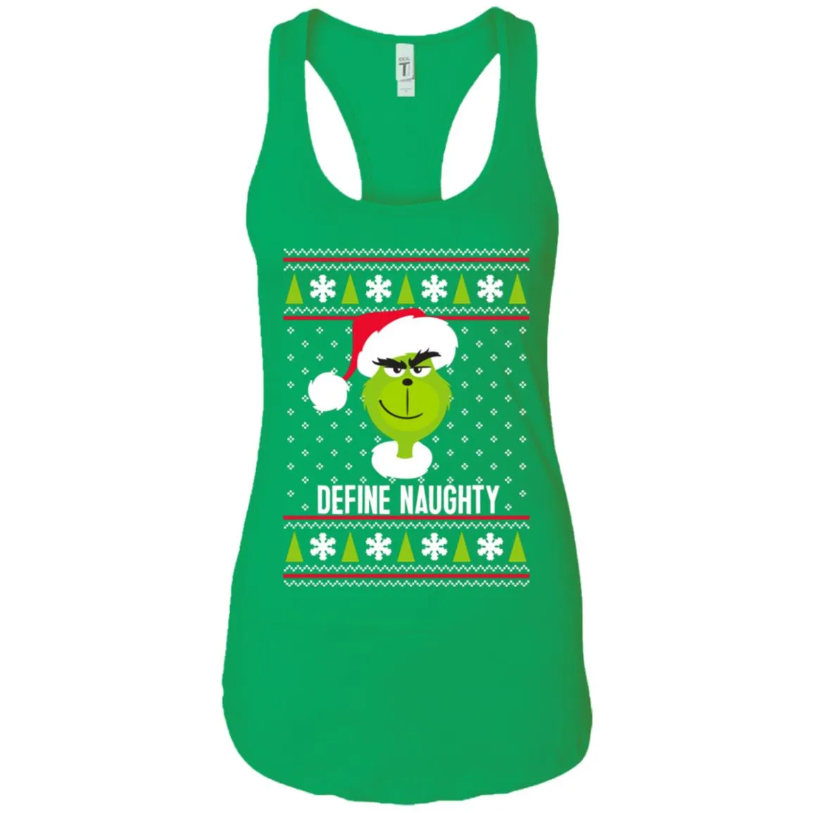 Dr. Seuss The Grinch Naughty Grinch Christmas Sweatshirt Women Tank