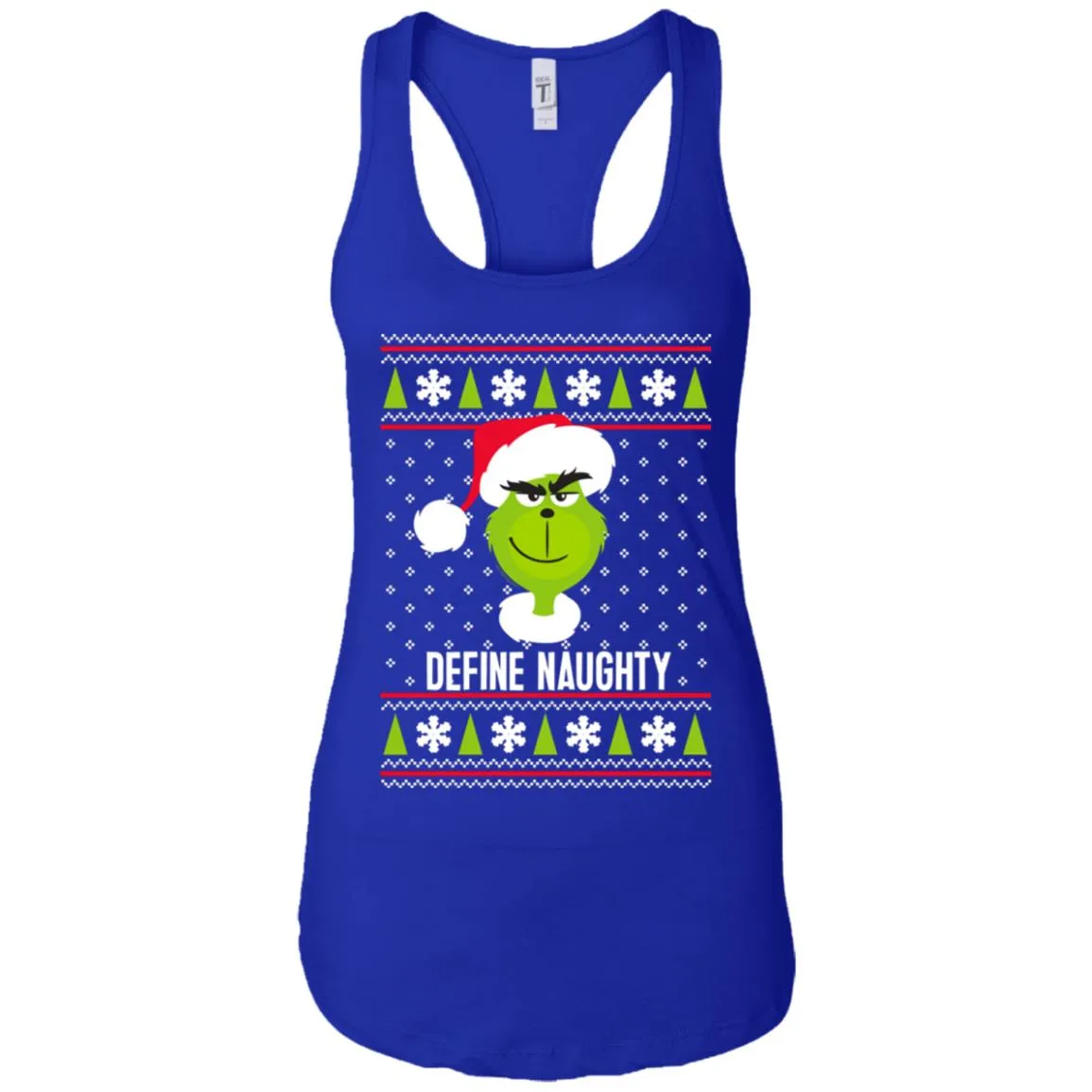 Dr. Seuss The Grinch Naughty Grinch Christmas Sweatshirt Women Tank