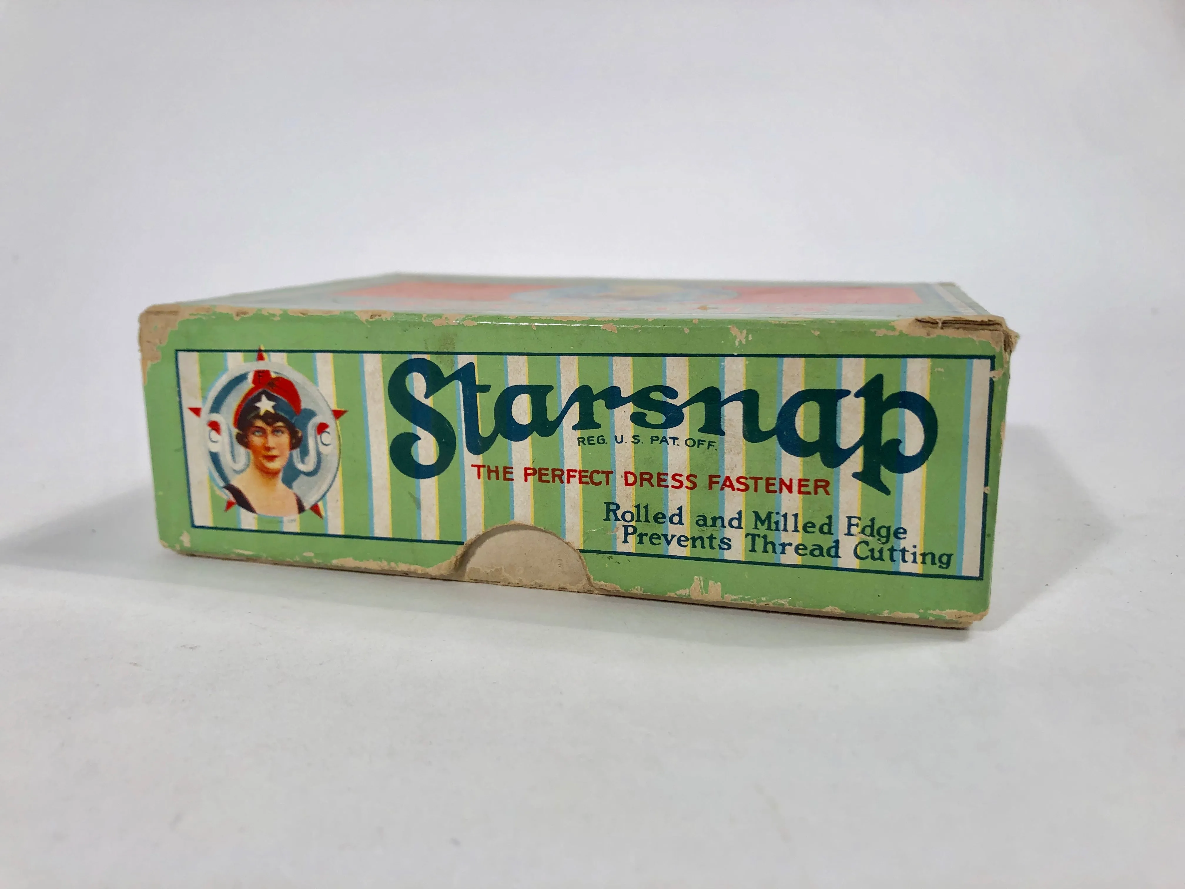 Edwardian STARSNAP Dress Fastener, "The Gem of Notions" || Columbia Fastener Co.