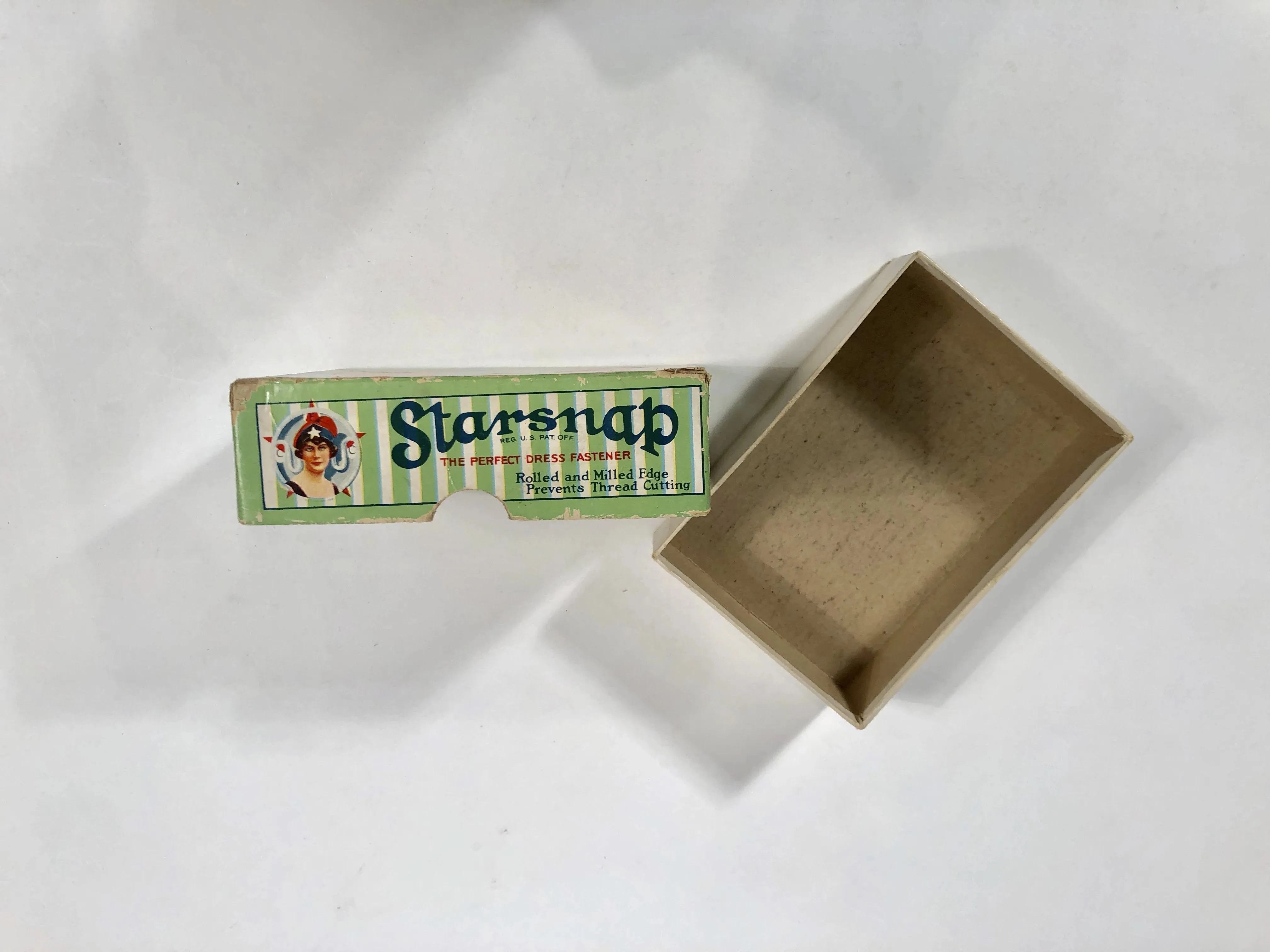 Edwardian STARSNAP Dress Fastener, "The Gem of Notions" || Columbia Fastener Co.