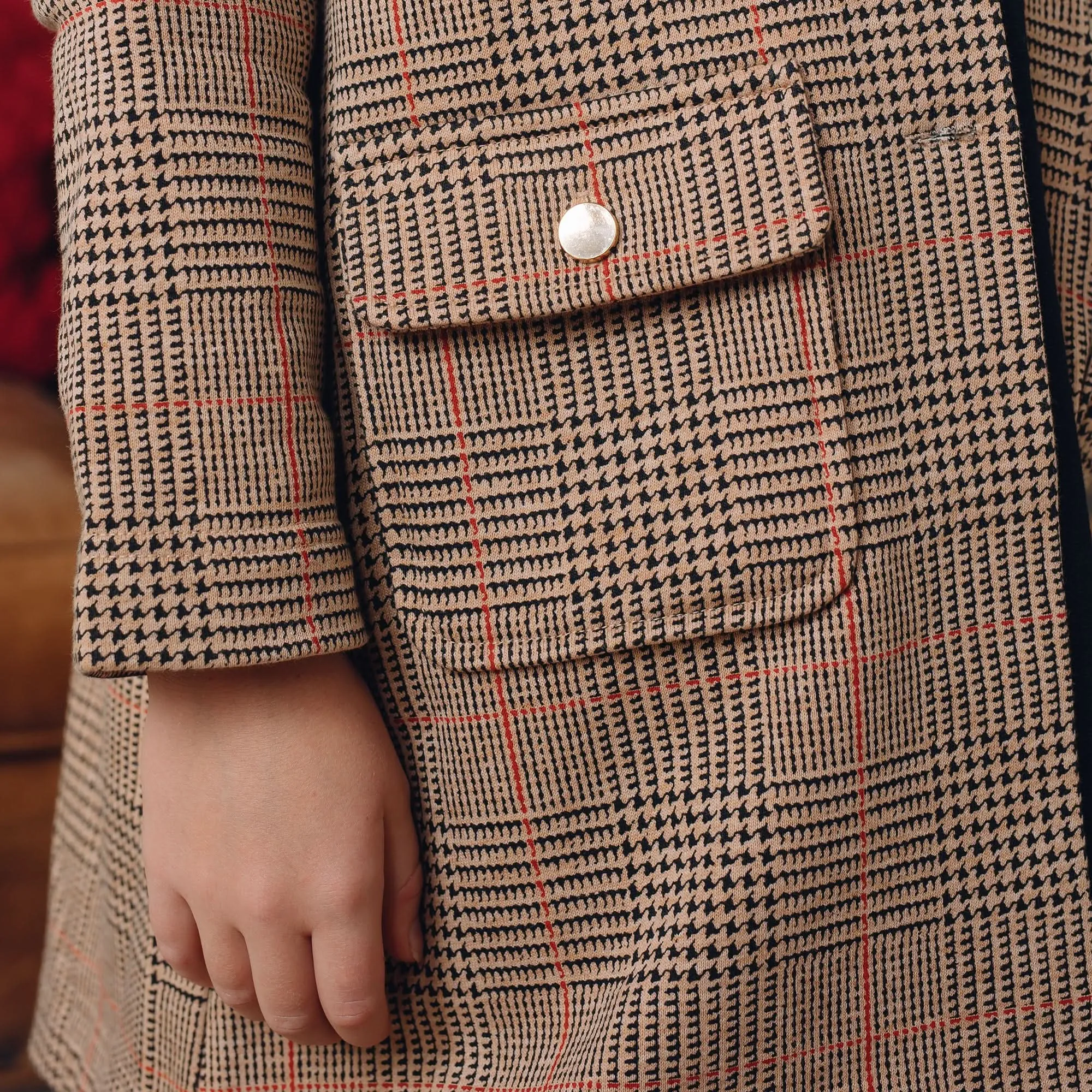 Faux Fur Collar Fleece Coat