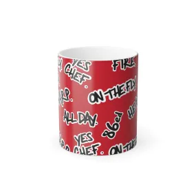 'Fired Up' Kitchen Slang Color Morphing Mug, 11oz