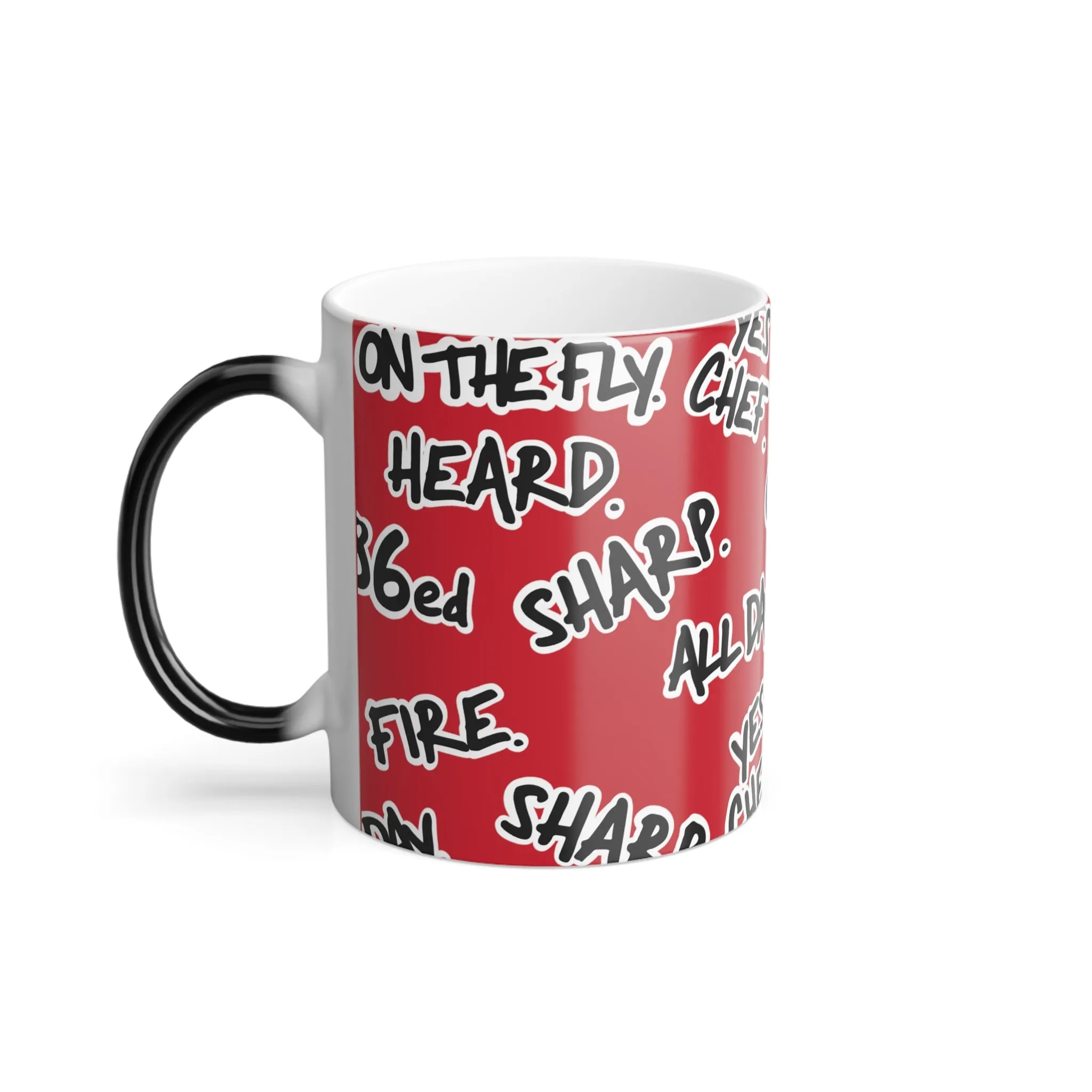 'Fired Up' Kitchen Slang Color Morphing Mug, 11oz