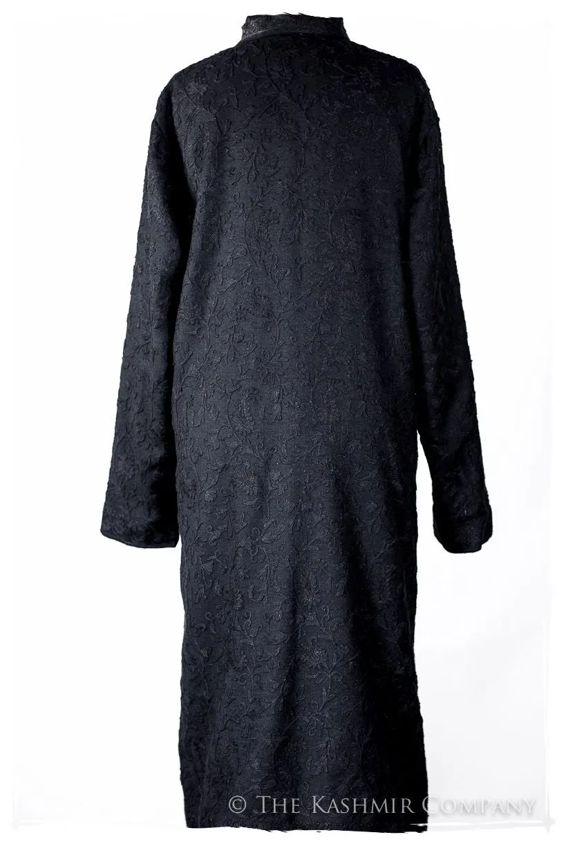 Française Nuances de Noir Paisley Secret Garden Wool Coat