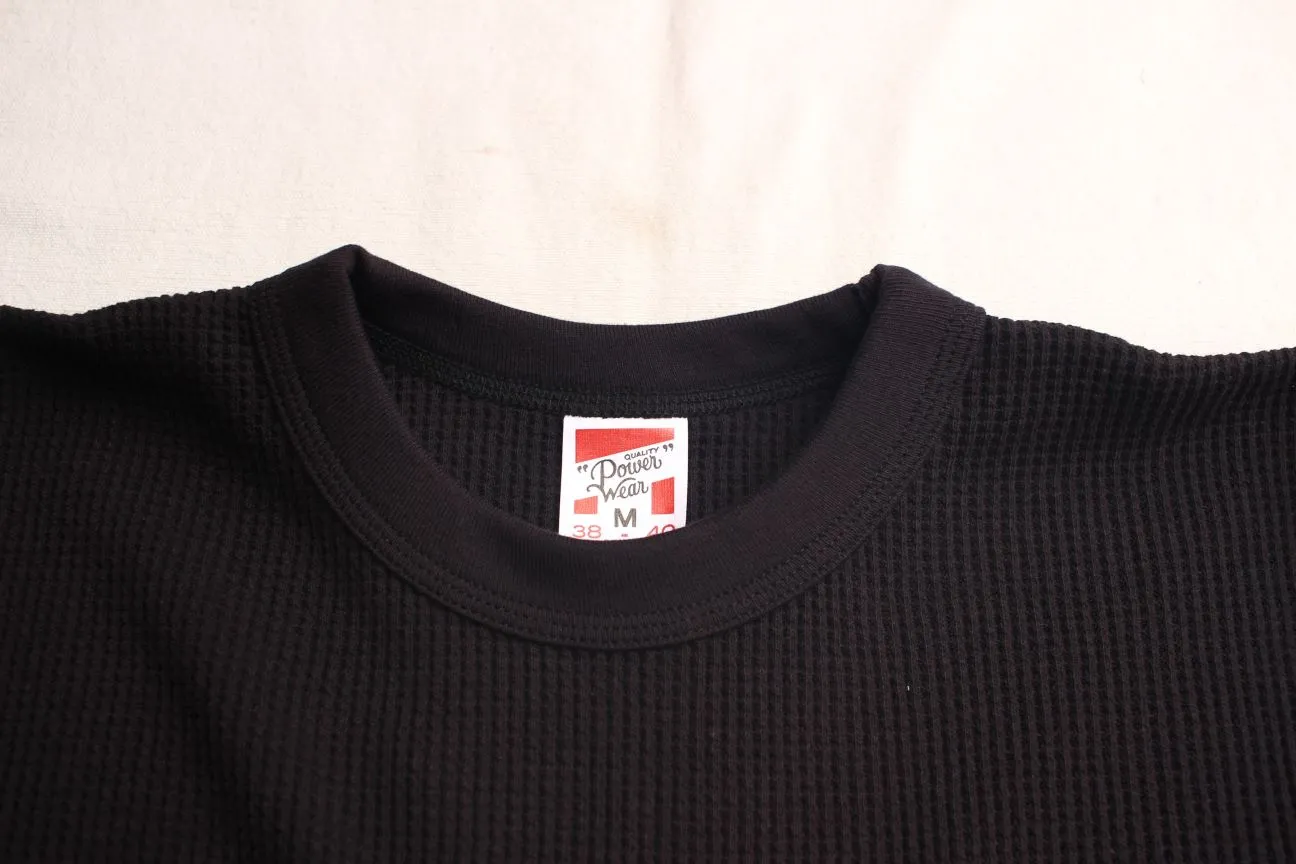 FREEWHEELERS / "CREW NECKED THERMAL" LONG SLEEVE SHIRT (#2325027,BLACK)