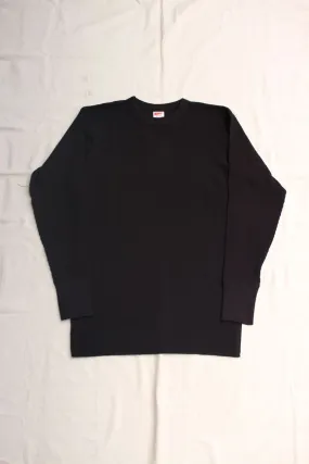 FREEWHEELERS / "CREW NECKED THERMAL" LONG SLEEVE SHIRT (#2325027,BLACK)