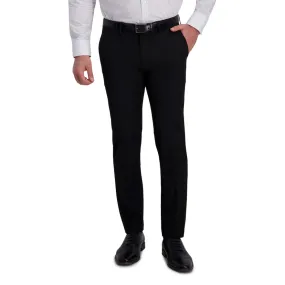 Haggar Mens Slim fit Dress Pants 29 / 29 Black Solid