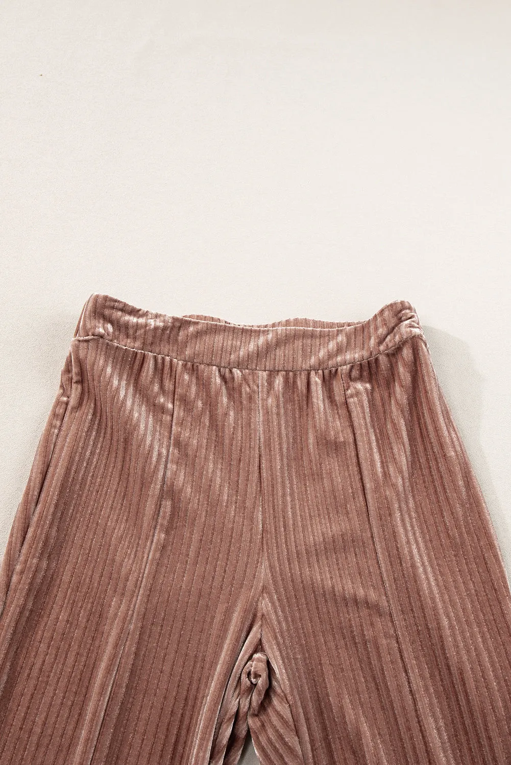 High Waist Flare Corduroy Pants