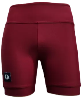 High Waist Funky Pants - Maroon