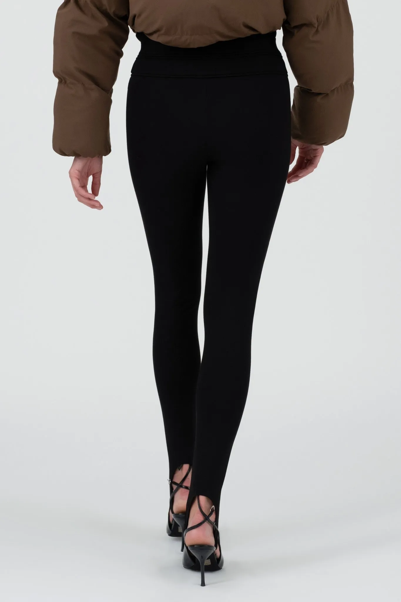 high waist skinny stirrup pants
