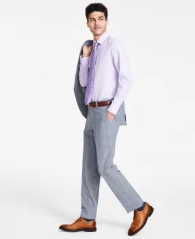 Hugo Boss Mens Modern fit Dress Pants 34 / 32 Grey Plaid Stretch